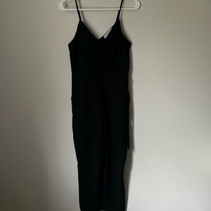 Loft Black Sleeveless Jumpsuit, 00P
